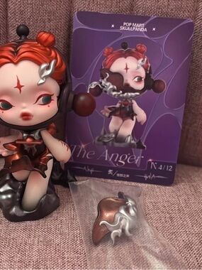 Pop Mart Skullpanda 'The Anger' Collectible Figure